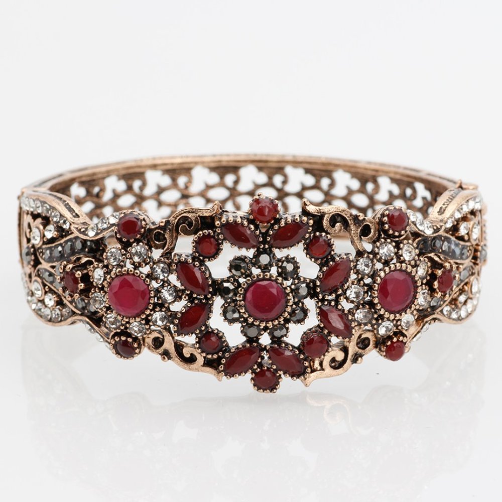Turkish Bohemian Antique Gold Color Bracelet Fashion Jewelry for Women